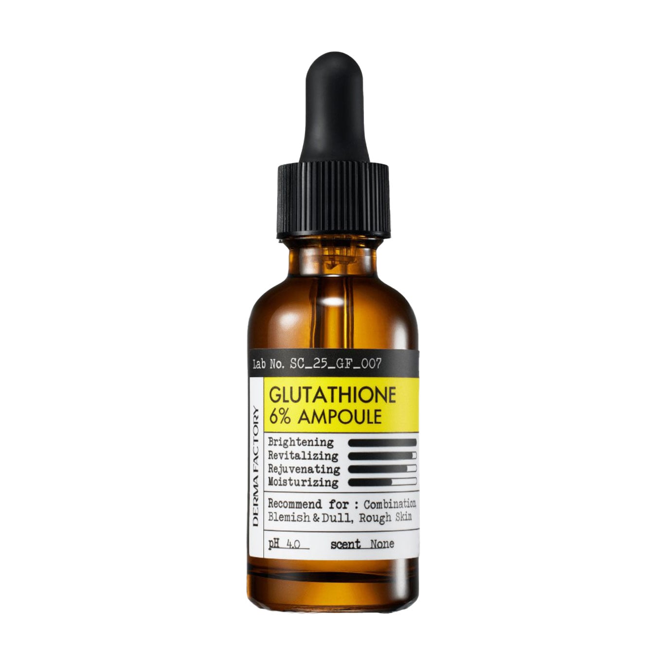 Освітлювальна сироватка для обличчя Derma Factory Glutathione 6% Ampoule з глутаїном, 30 мл